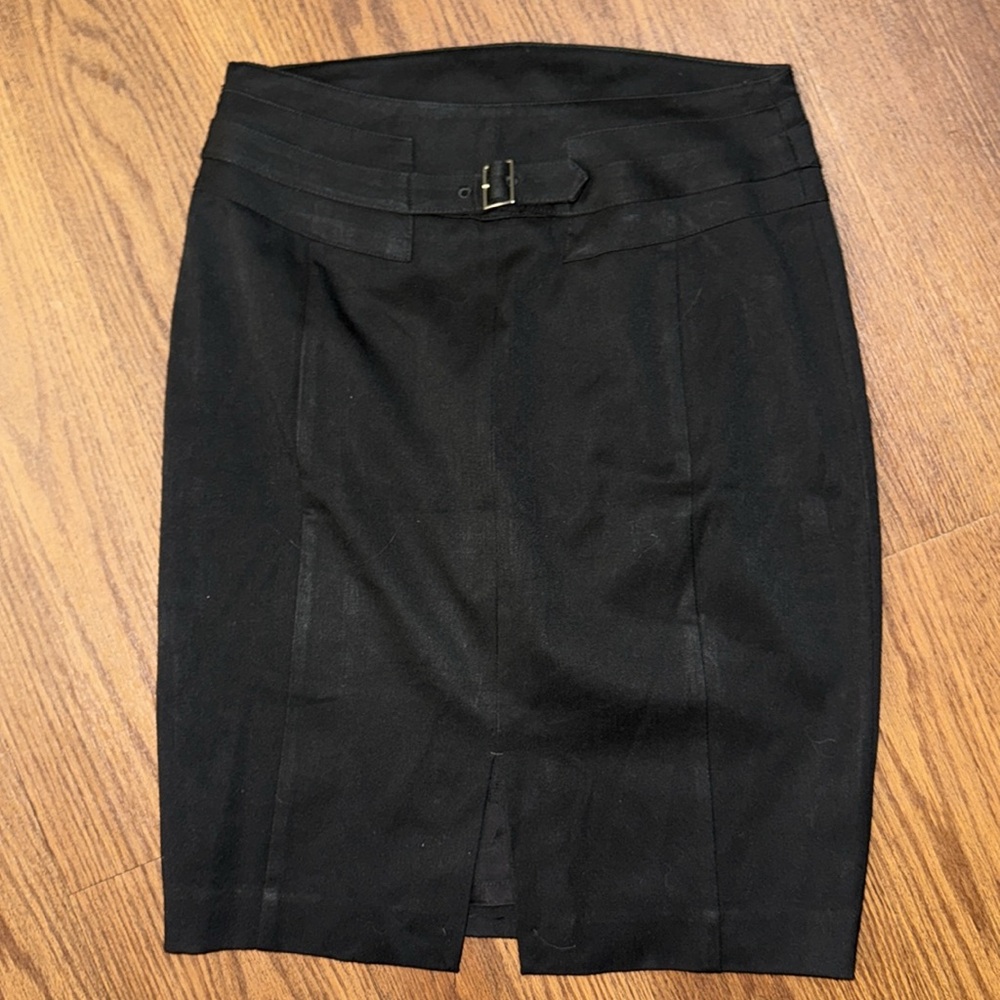 Express Skirt Women's Size 0 Side Zip Gray Pencil Fully Lined Stretch